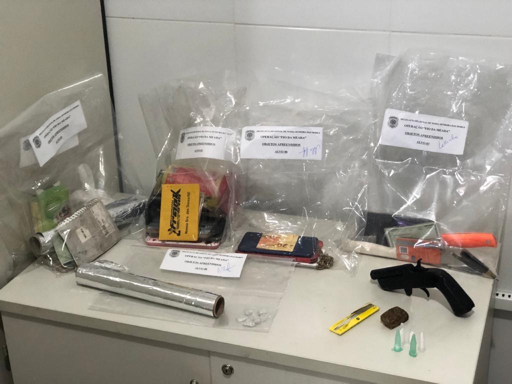 DORES: Polícia Civil deflagra operação de combate ao tráfico de drogas e seis são presos